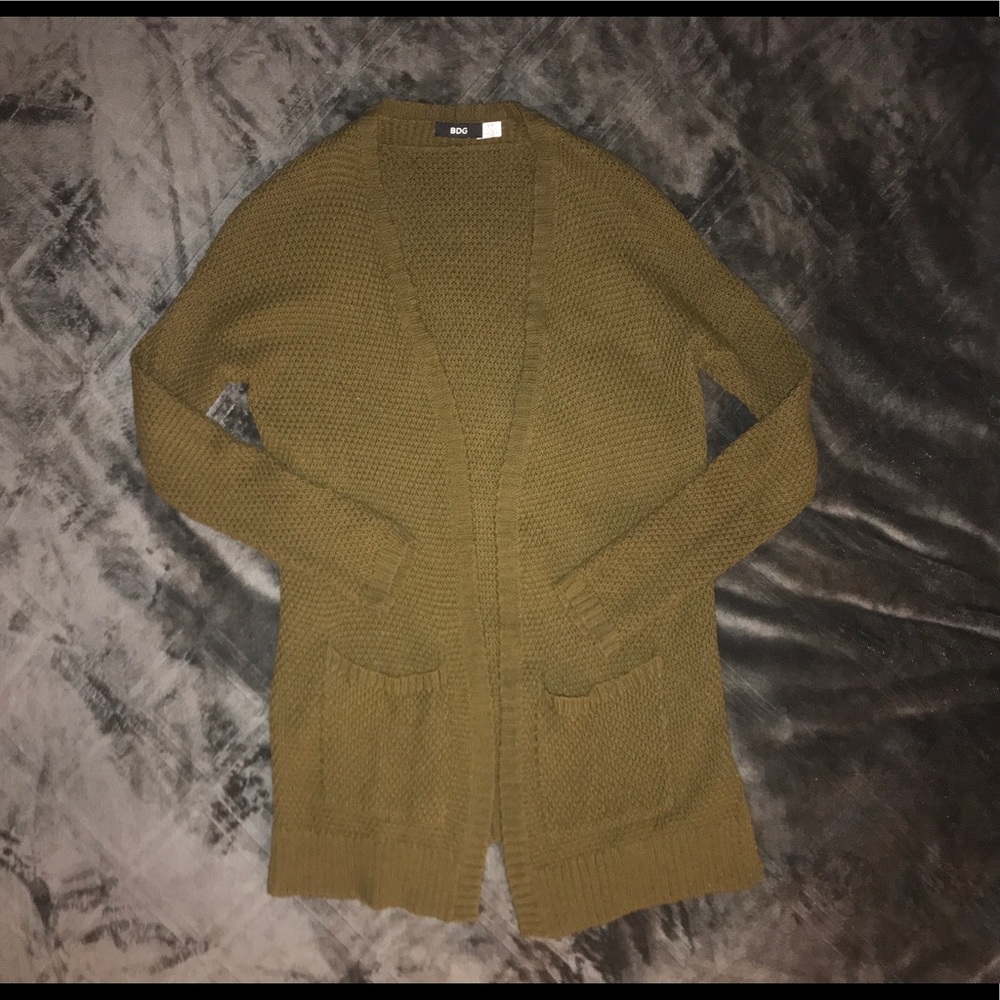 Dark Green Cardigan UO